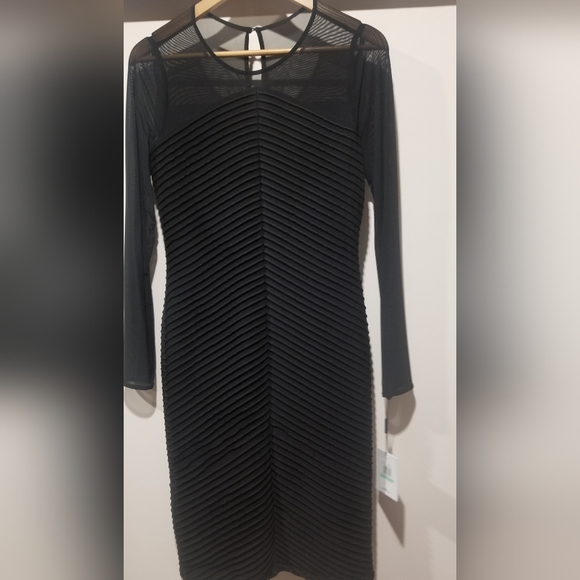 CK Black Sheath Dress NWT size 8us - Picture 3 of 13